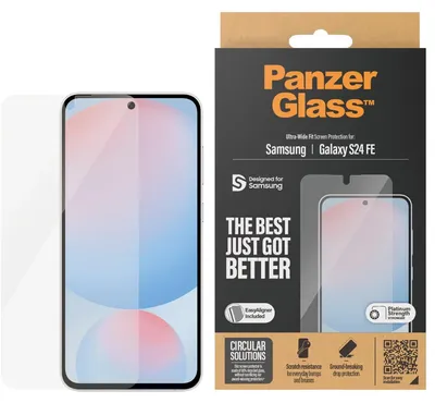 Image de PanzerGlass Ultra-Wide Fit Verre trempé pour Samsung Galaxy S24 FE - Ultra clair compatible coque