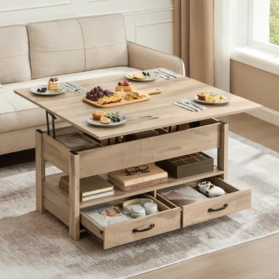 Produktbild von VASAGLE Couchtisch, Wohnzimmertisch, Gaszylinder, höhenverstellbar