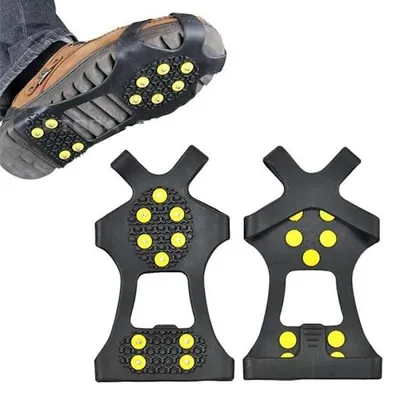 Produktbild von Schuh-Anti-Rutsch-Schutz – Schuhspikes – 10-Zahn-Anti-Rutsch-Schuhüberzüge – Größe L