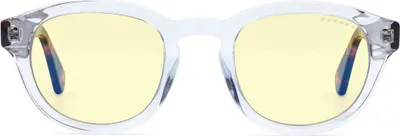 Produktbild von Gunnar Optiks Emery, Rechteck, Gaming, Schwarz, Transparent, Azetat, Breite Passform, Bernstein