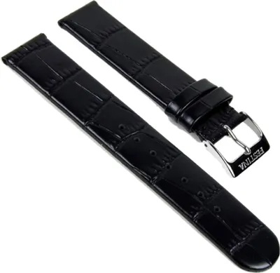 Produktbild von Festina Ersatzband Uhrenarmband Leder Band schwarz 18mm F16021/9 F16021/