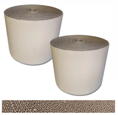 Produktbild von Rollenwellpappe Füllmaterial [40 cm x 70 m, 2 Rollen] Wellpappe auf Rolle C-Welle Verpackungsmaterial