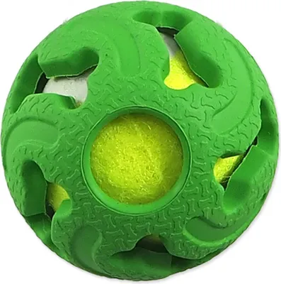 Produktbild von Ball Dog Fantasy Gummi mit Tennisball grün 5cm
