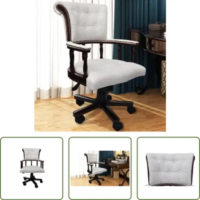 Immagine prodotto di The Living Store Sedia girevole da ufficio bianca