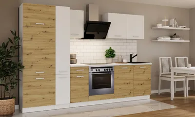 Produktbild von Küche Toni 290 cm Küchenzeile Küchenblock Singleküche Einbauküche