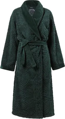 Produktbild von MOOOI Baumwolle-Bademantel Dodo Pavone Bathrobe Farbe Dark Green Größe XL