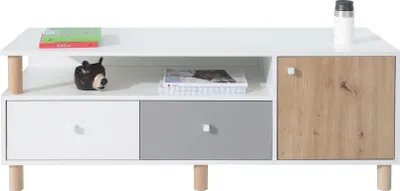 Produktbild von Furniture24 Fernsehschrank Faro FR8 Lowboard Unterschrank mit 1 Tür 2 Schubladen