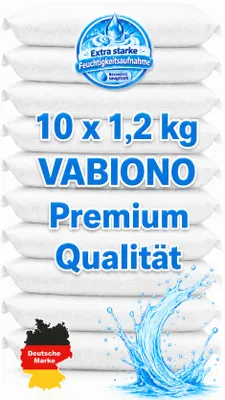 Produktbild von Nachfüllpackung Raumentfeuchter 10x1,2kg Luftentfeuchter Granulat im Vliesbeutel gegen Schimmel, KI-generiertes Bild