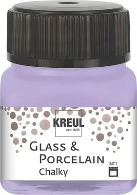 A bottle of chalky glass and porcelain paint.