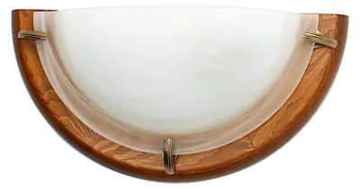 Image de Applique murale moderne DUNA - 1xE27, 60 W, chêne / blanc