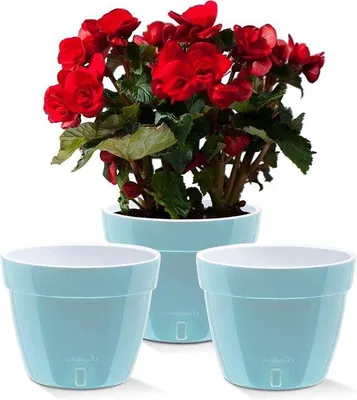 Obrázok produktu pre Samozavlažovacie kvetináče, sada 3 ks, 6 l, moderné, Ø 92 cm