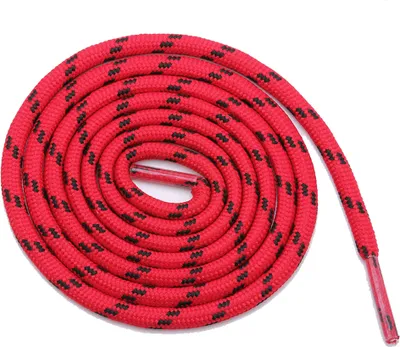 Produktbild von Schnürsenkel 5 mm rund 120 cm 1# rot-schwarz