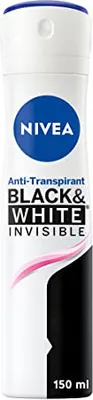 Produktbild von Nivea Deospray 150 ml Schwarz-Weiß, unsichtbar und transparent
