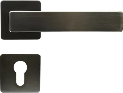 Produktbild von FELGNER Drückergarnitur Bormio (Lochung: Profilzylinder, Oberfläche: Anthrazit) Lochung: Profilzylinder Oberfläche: Anthrazit