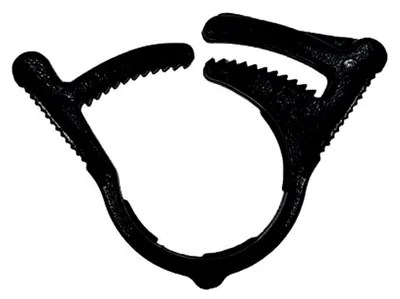 Produktbild von Tropfrohrschelle 16 mm, 25 Stück, Schwarz, Rohrhalterung für Tropfbewässerung und Gartenarbeit