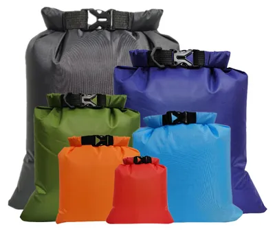 Produktbild von 6-teiliges Set wasserdichter Packsäcke, ausgestattet mit reißfesten Packsäcken mit großem Fassungsvermögen, wasserdichte Aufbewahrungstaschen für Wandern, Camping, Angeln und Radfahren