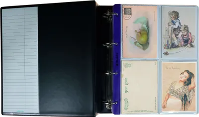 Produktbild von Sammelalbum XL 40 Taschen für Postkarten, Fotografien, Bierdeckel. 10 Hüllen und Zwischenblätter.
