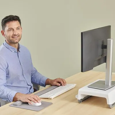 Obrázok produktu pre Fellowes Breyta, Silikón, Šedá, EN ISO 9241-5, 60 mm, 180 mm, 17,5 mm