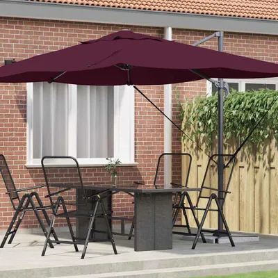 Obrázok produktu pre Maison Exclusive – Slnečník, rozmer 351 x 250 x 260 cm, materiál: polyester a hliník