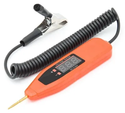 Produktbild von Techstar® Auto-Testlampe, 5-32V, Orange, Prüft Sicherungen, Schalter, Verteiler und Stromkreise, Lokalisiert Kurzschlüsse und Unterbrechungen