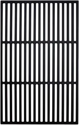 Produktbild von Gusseisernes Grillrost 60 × 40 cm – Emailleiertes Grillrost für Holzkohlen- und Gasgrill, robuste Grillzubehörung, schwarz