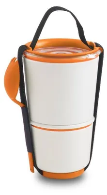 Zdjęcie produktu dla Pojemnik na lunch Black + Blum - biały/pomarańczowy BP003