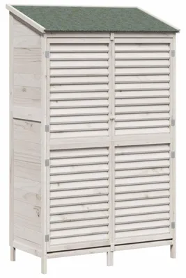 Obrázok produktu pre Záhradný prístrešok Biela 106 x 56 x 176,5 cm