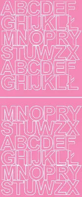 Immagine prodotto di Lettere adesive, 3,5 cm, rosa opaco