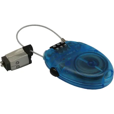 Immagine prodotto di InLine® Sicurezza Notebook, lucchetto a combinazione, cavo retrattile acciaio 1,6mm x 0,73m
