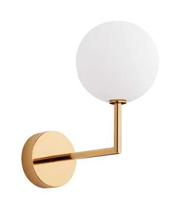 Zdjęcie produktu dla Kinkiet ścienny FEME złoto-biały 1xG9x15W metal wym:29x16x27,5cm IP20 Jupiter