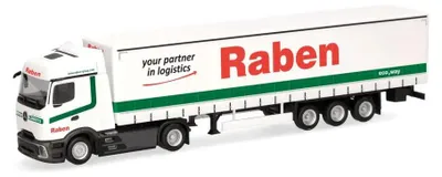 Produktbild von Herpa herpa - Mercedes-Benz Actros L ProCabin Streamspace Gardinenplanen-Sattelzug Raben Logistics