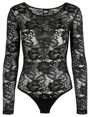 Produktbild von Urban Classics - Bodysuit für Damen Langärmlig TN791 (M) (Schwarz)