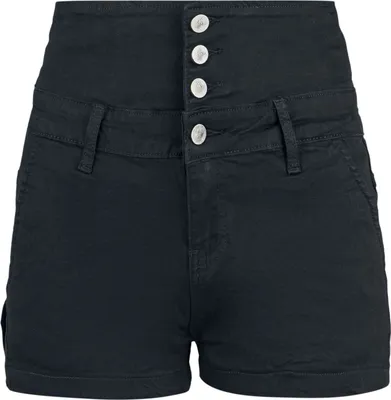 Produktbild von Forplay Hotpant Damen High Waist Denim Hot Pant schwarz 28