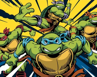 Produktbild von Malen nach Zahlen Bilder - Ninja Turtles 50x40 cm