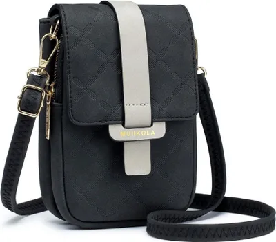 Immagine prodotto di MUIIKOLA cellulare borsa a tracolla signore RFID  grande capacità nero