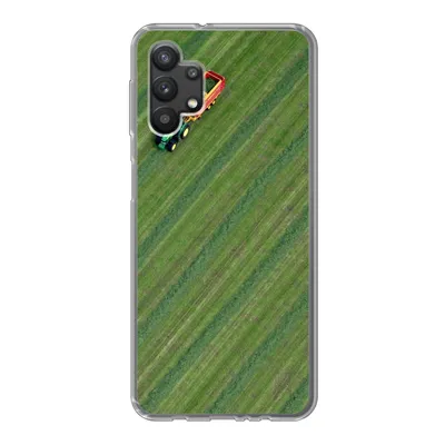 Produktbild von MuchoWow® Handyhülle Schutzhülle Hülle für Samsung Galaxy A32 5G Zugmaschine - Anhänger - Grün Silikon Softcase Handy Hülle - Softcase