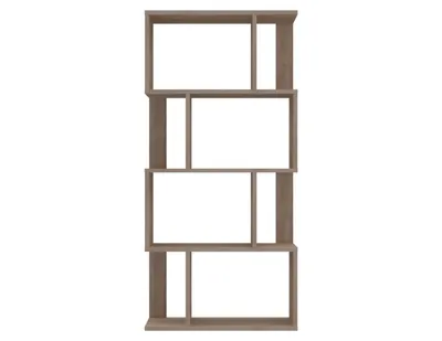 Produktbild von Brüder-Möbel | Bücherregal - Eiche Sonoma - 67 x 141 x 30 cm - Würfelregal - 5 Offene Fächer - Standregal für Wohnzimmer, Büro, Kinderzimmer