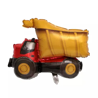 Image de Ballon en plastique motif véhicule, camion de chantier, env. 79 x 66 cm