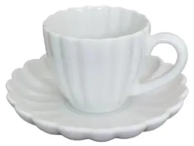 Produktbild von Bricard Paris Espressotassen-Set 12-teilig 125 ml Weiß Porzellan