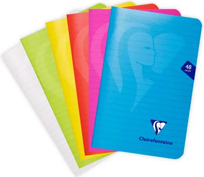 Produktbild von Clairefontaine 10x Mimesys, Heft 11x17cm, 24 Blatt 90, liniert Sortiert 303656C