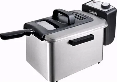 Image de Friteuse CONTINENTAL EDISON CEFR4IX3, 4 Litres, 2000W, Thermostat Réglable 130°C à 190°C