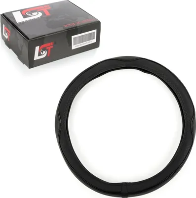 Produktbild von Lenkradbezug Ø 38x9cm Schwarz für HONDA für LEXUS für MAZDA für MITSUBISHI