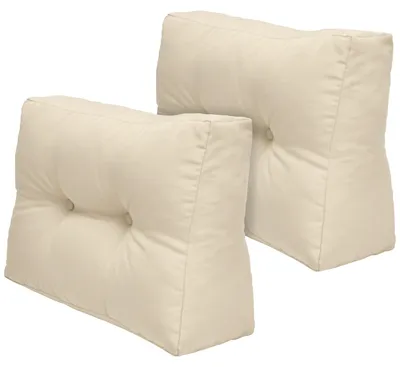 Immagine prodotto di Beautissu 2X Cuscini per panche da esterno ECO Elements, 60x40 cm, naturale