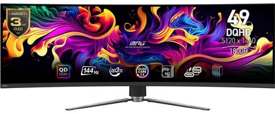 Image de MSI MPG 491CQPDE QD-OLED Monitor PC 124,5 cm (49″) 5120 x 1440 Pixel Dual QHD Nero