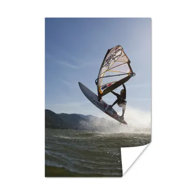 Obrázok produktu pre MuchoWow® Plagát - Chlapec sa venuje windsurfingu - 40x60