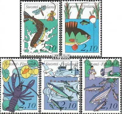 Produktbild von Briefmarken Finnland 1991 Mi 1134-1138 (kompl.Ausg.) postfrisch Fischereiberatung