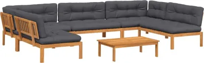 Produktbild von vidaXL 6-tlg. Garten-Sofagarnitur aus Paletten mit Kissen Akazienholz