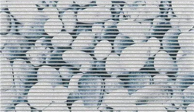 Produktbild von Badematte Universal Friedola "Stones" - Rechteckig - Badezimmermatte - Duschmatte - Blau - 80x48cm