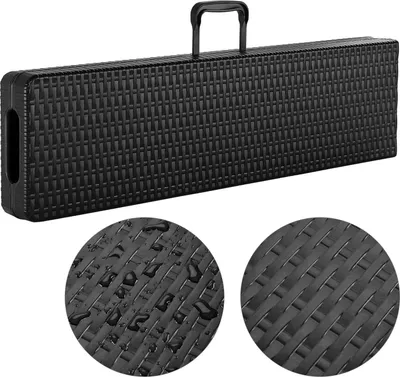 Produktbild von Gartenbank-Set aus Rattan, klappbar, 183 cm, 2-teilig