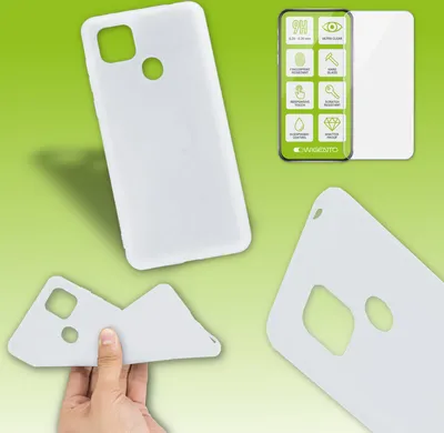 Image de Étui en silicone TPU transparent pour ZTE Blade 10 + étui en verre H9 pour téléphone portable
